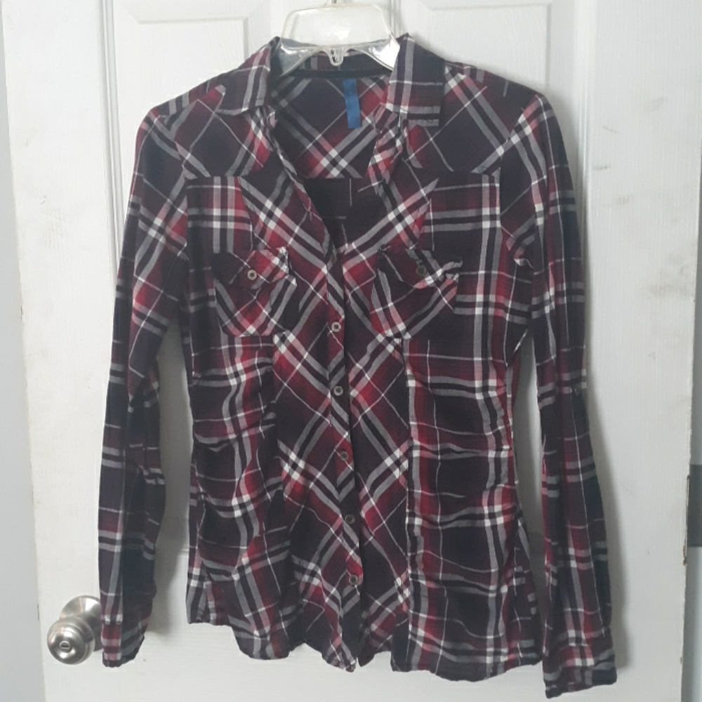 🔴2for$8 Plaid Button Shirt